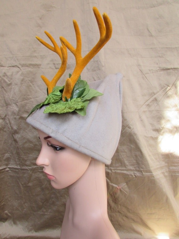 Antler Hat by TheElvishTailor on Etsy