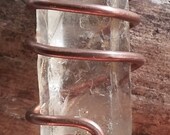 Clarifies Thoughts, Raw 3" Quartz Intention Crystal Pendant on Leather Necklace,Cosmic Soul Gems