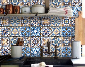 What are some decals for ceramic tiles that are already on the wall?