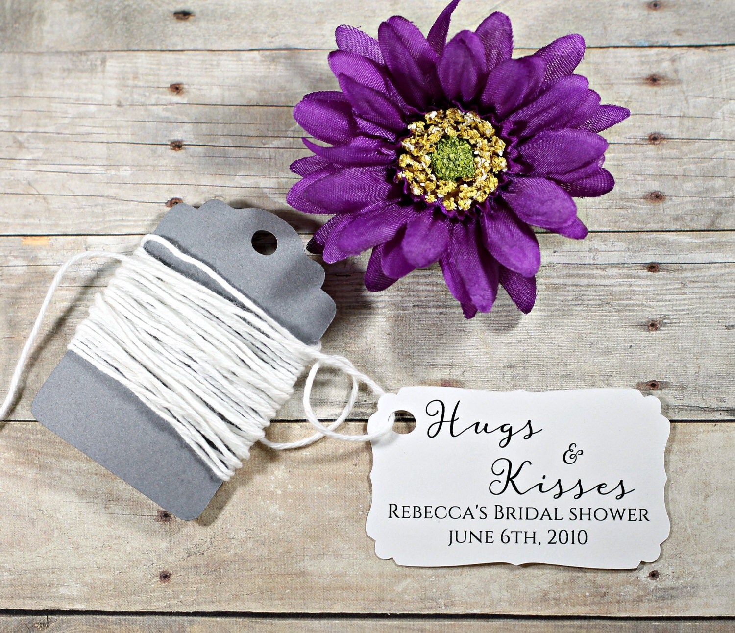 White Wedding Favor Tags set of 20 Personalized Wedding Tags