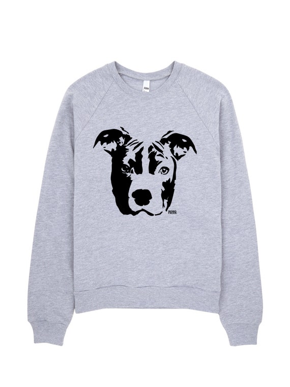Pit Bull Sweatshirt Pitbull Sweater Dog Lovers by MONOFACESoADULT