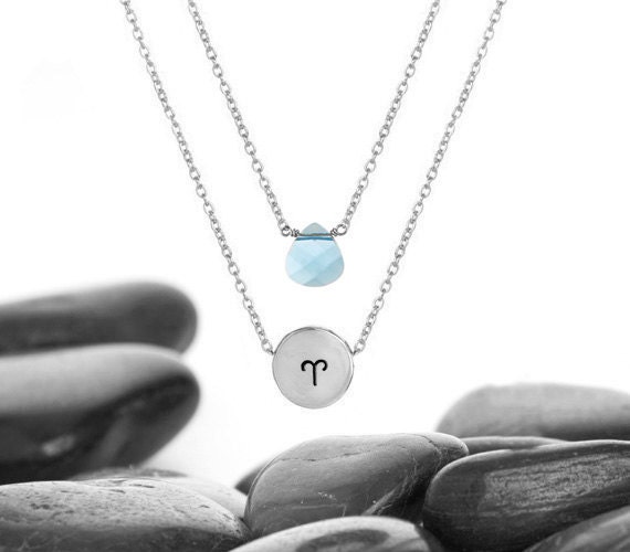 Zodiac Necklace Aries Jewelry Aries Zodiac Jewelry Aries