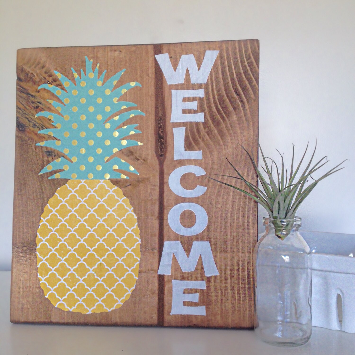 Pineapple Sign Wood Sign Pineapple Sign