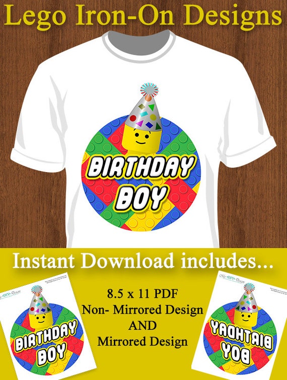 etsy lego birthday shirt