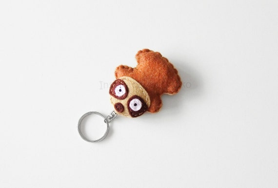 sloth plush keychain