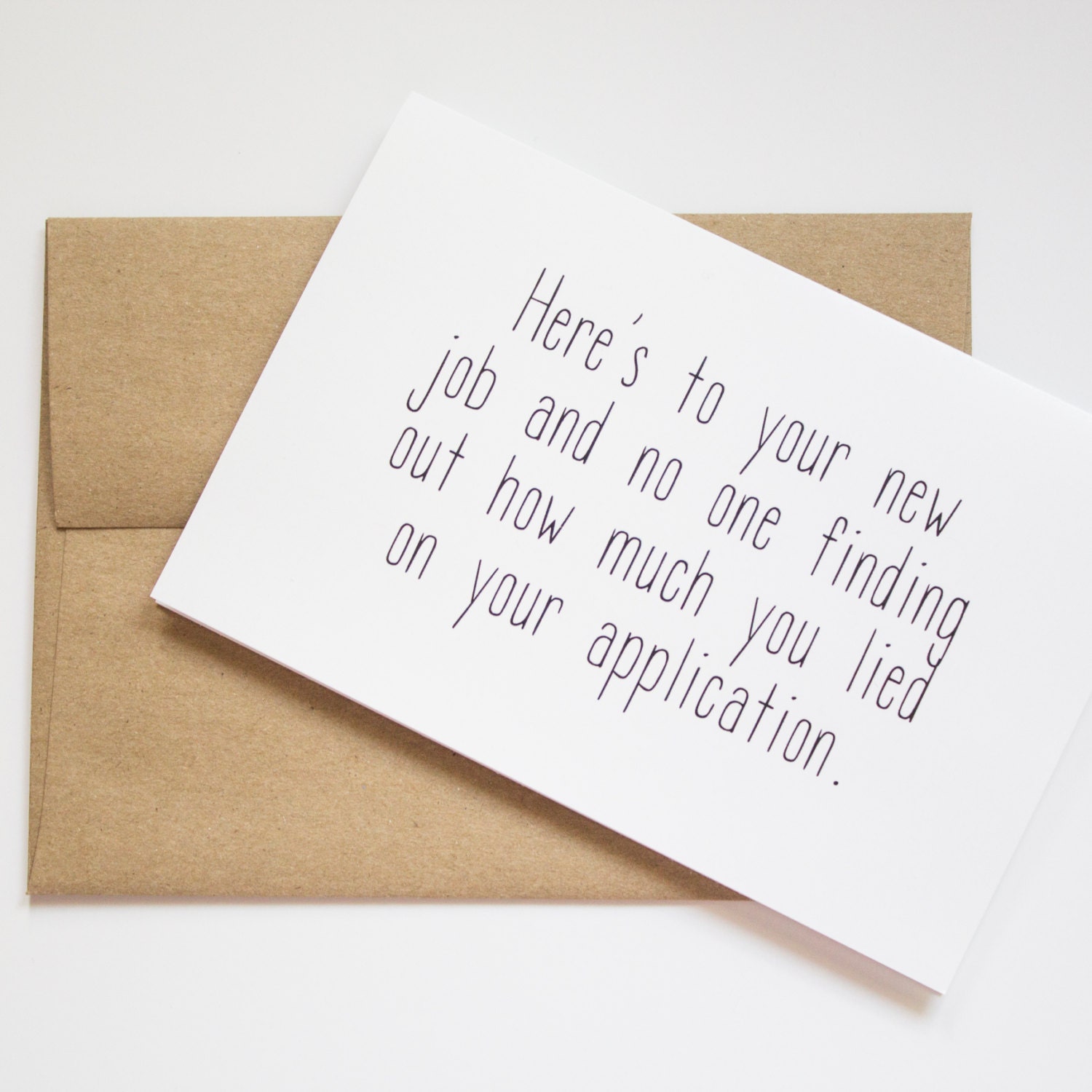 New job congratulations card funny new job card greeting