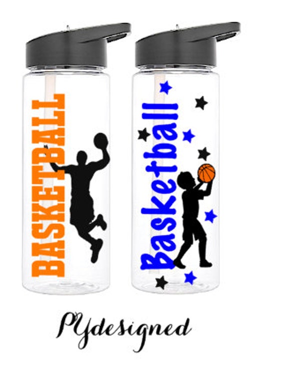 Personalized Boys Basketball Water Bottle/ by HelloHippoDesigns