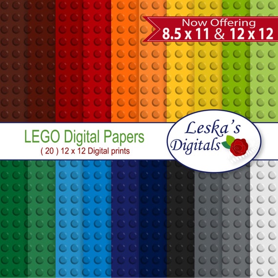Digital Scrapbook Paper: LEGO DIGITAL PAPER Lego