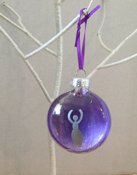 yule ornament goddess ornament glass ornament pagan yule ornament goddess ornament glass ornament pagan