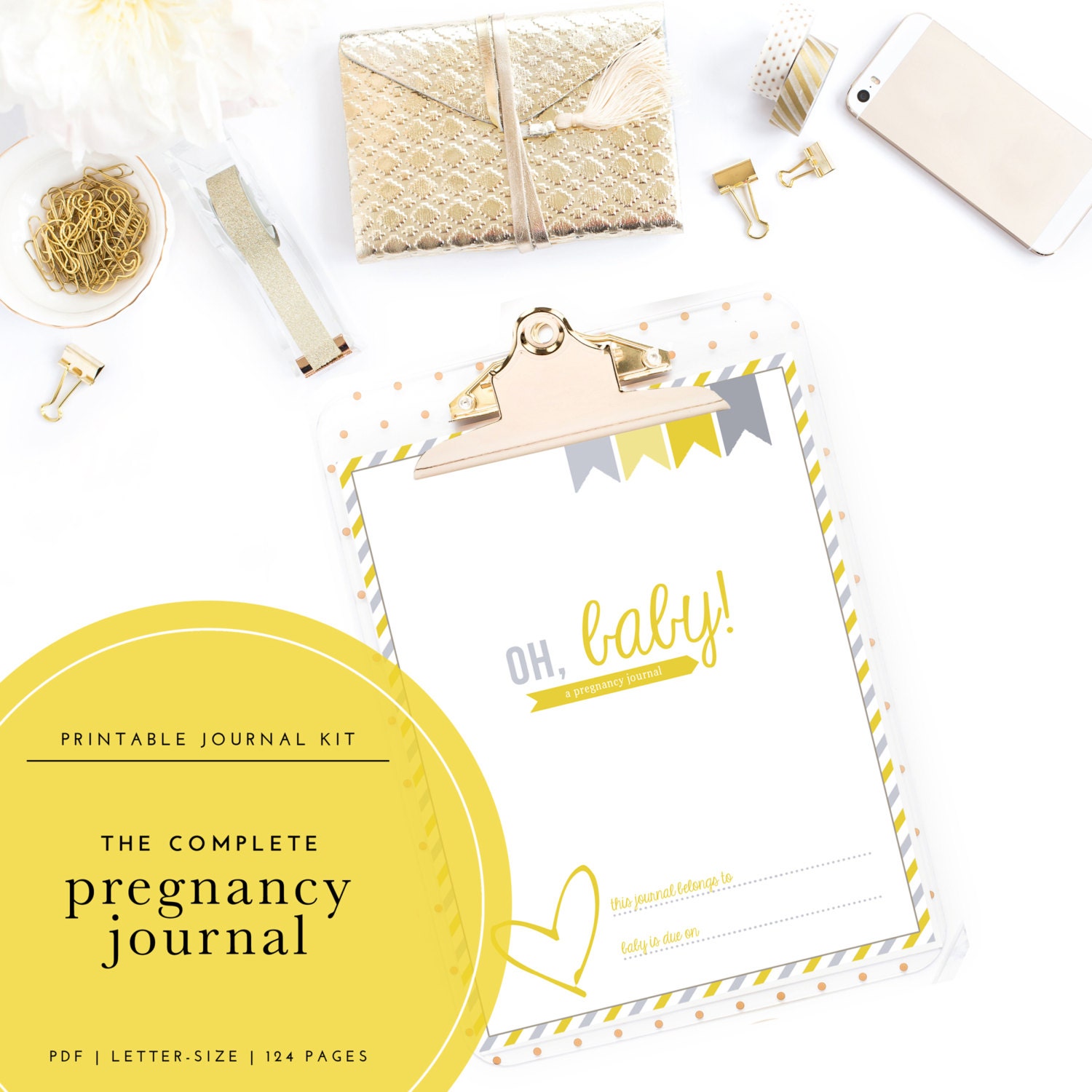 The Complete Baby & Pregnancy Journal Kit Use this printable