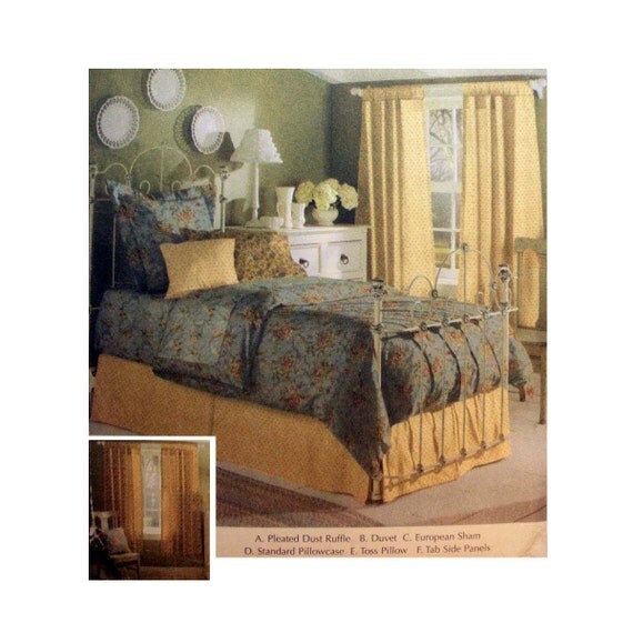 easy bedding bedroom accessories sewing pattern dust ruffle duvet cover pillow shams uncut home decorating oop simplicity 5600 from purpleplaidpenguin - Home Decorating Bedding easy bedding bedroom accessories sewing pattern dust ruffle duvet cover pillow shams uncut home decorating oop simplicity 5600 from purpleplaidpenguin - Home Decorating Bedding