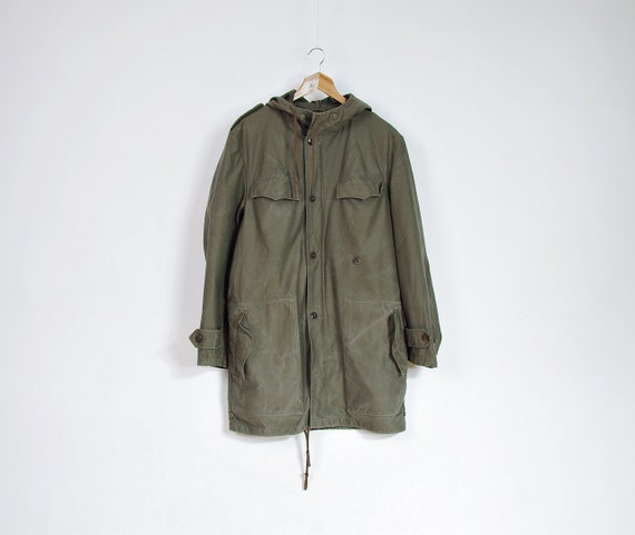 1990 German Army Parka Jacket with Hood / Marquardt & by Only1Copy