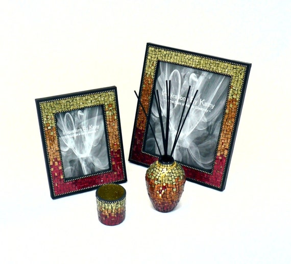 8x10 Picture Frame Mosaic Picture Frame by InspirationsByKathyW