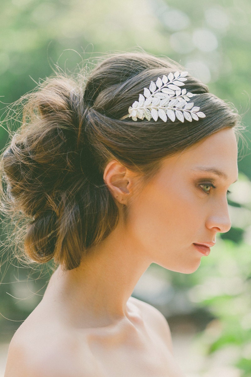 bridal leaf headpiece