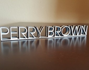 Desk Name Plate - Gift For Her - Teacher Gift - Home & Work Decor - Personalized Name Tag - Corporate Gift Unique Desk Plate Coworker Gift
