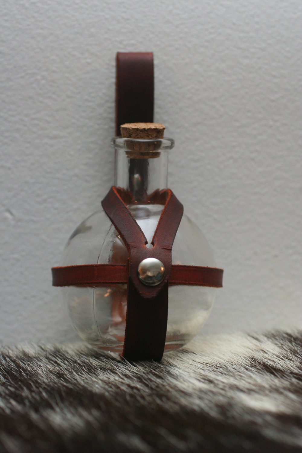 Brown Leather Potion Bottle Holder