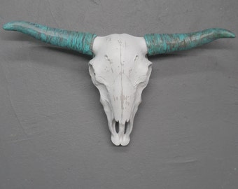 Cow Skull/Bohemian/Boho/Faux Taxidermy/Skull/Longhorn Skull/Steer Skull/Skull/Faux Cow Skull/Painted Skull/Rustic/SSLID0163