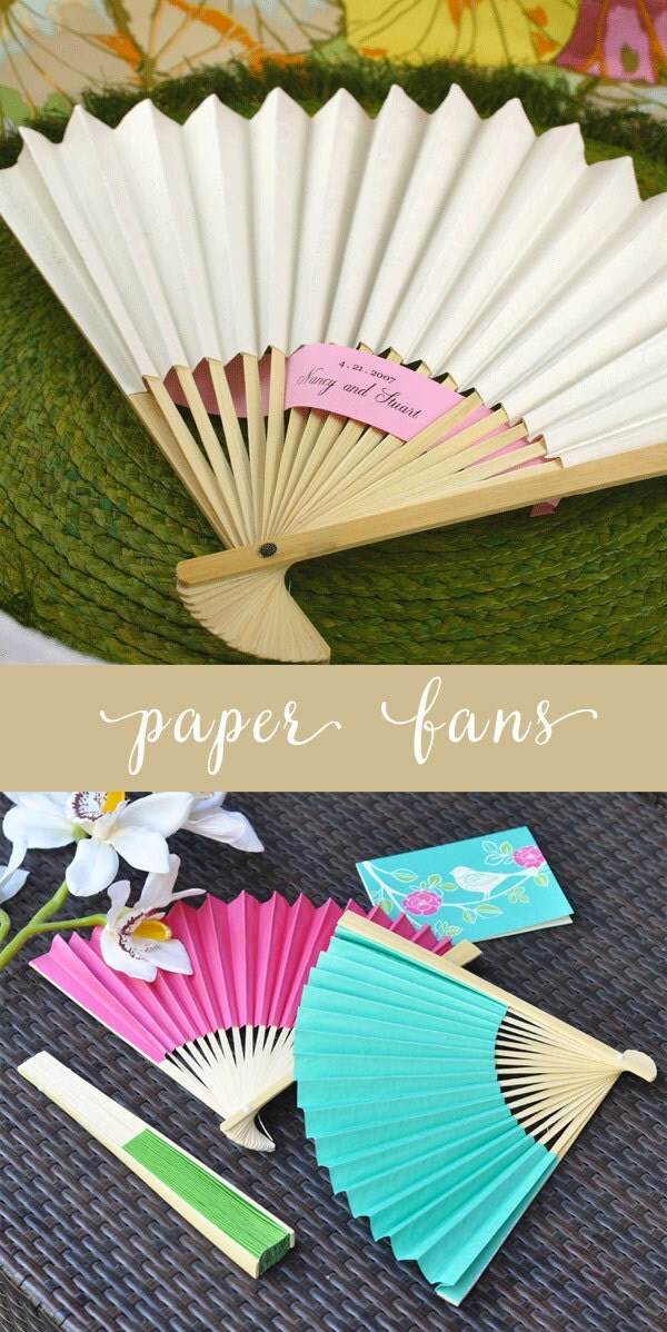 White Paper Fans White Fans Wedding Fans Wedding Hand Fans