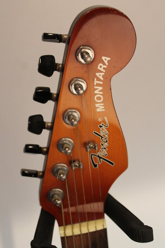 90s 1990s Vintage 1990 1992 Fender Montara Sunburst Acoustic