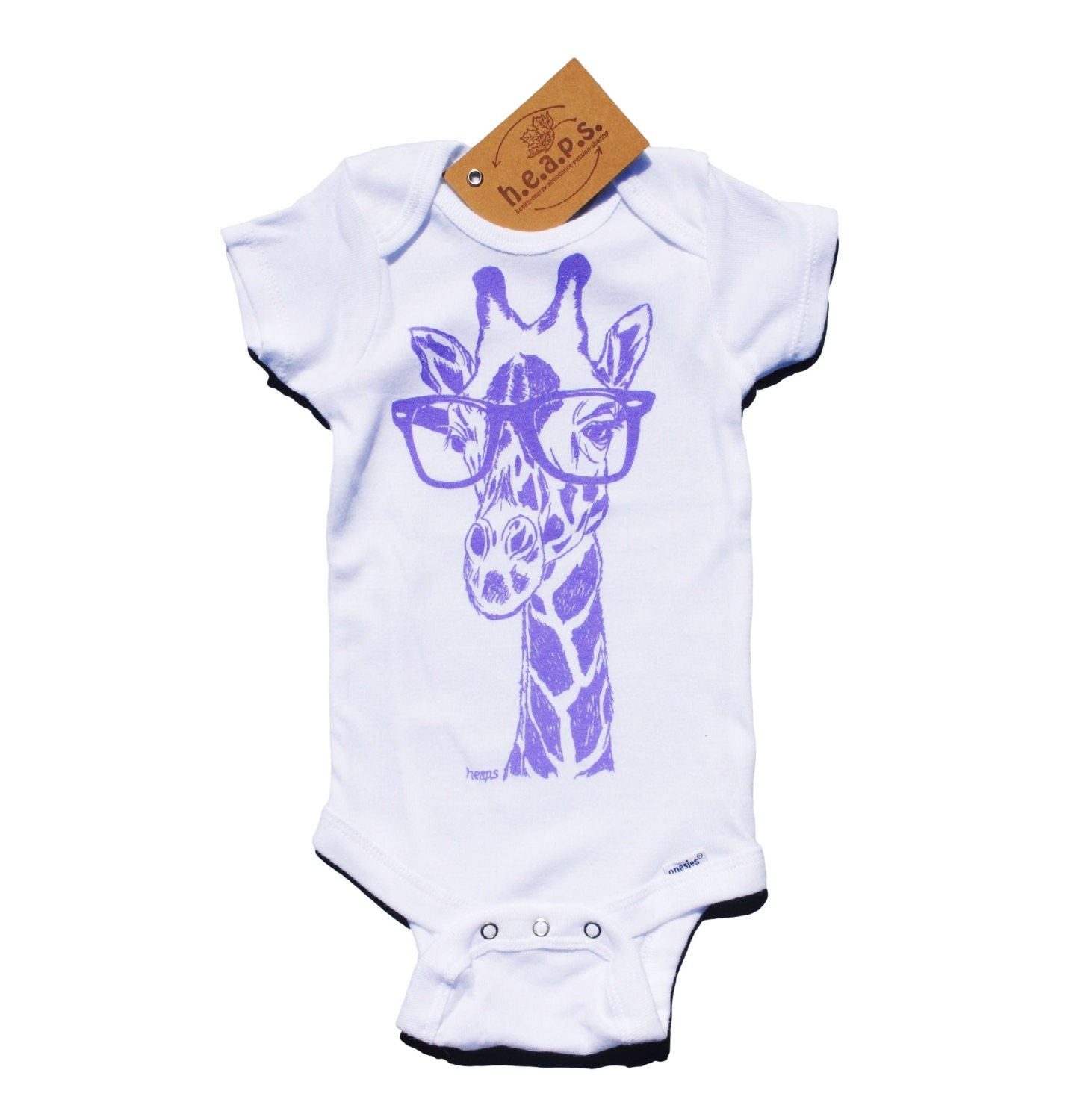 Baby Boy Onesies Animal Baby Onesie Giraffe with Hipster