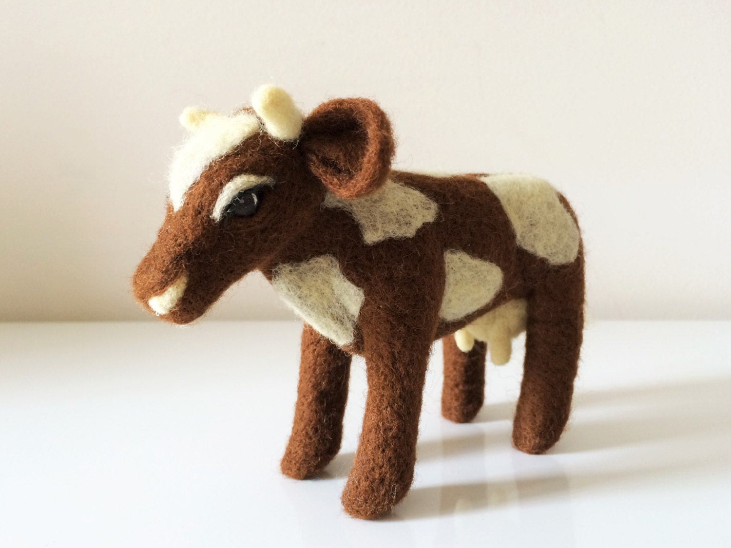 Needle Felted Cow