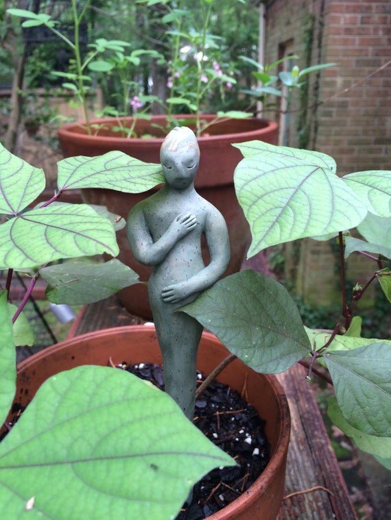 Garden goddess statue Green Tara earth mother nature