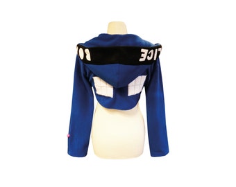 TARDIS inspired cosplay shrug for Doctor Who fans and Whovian