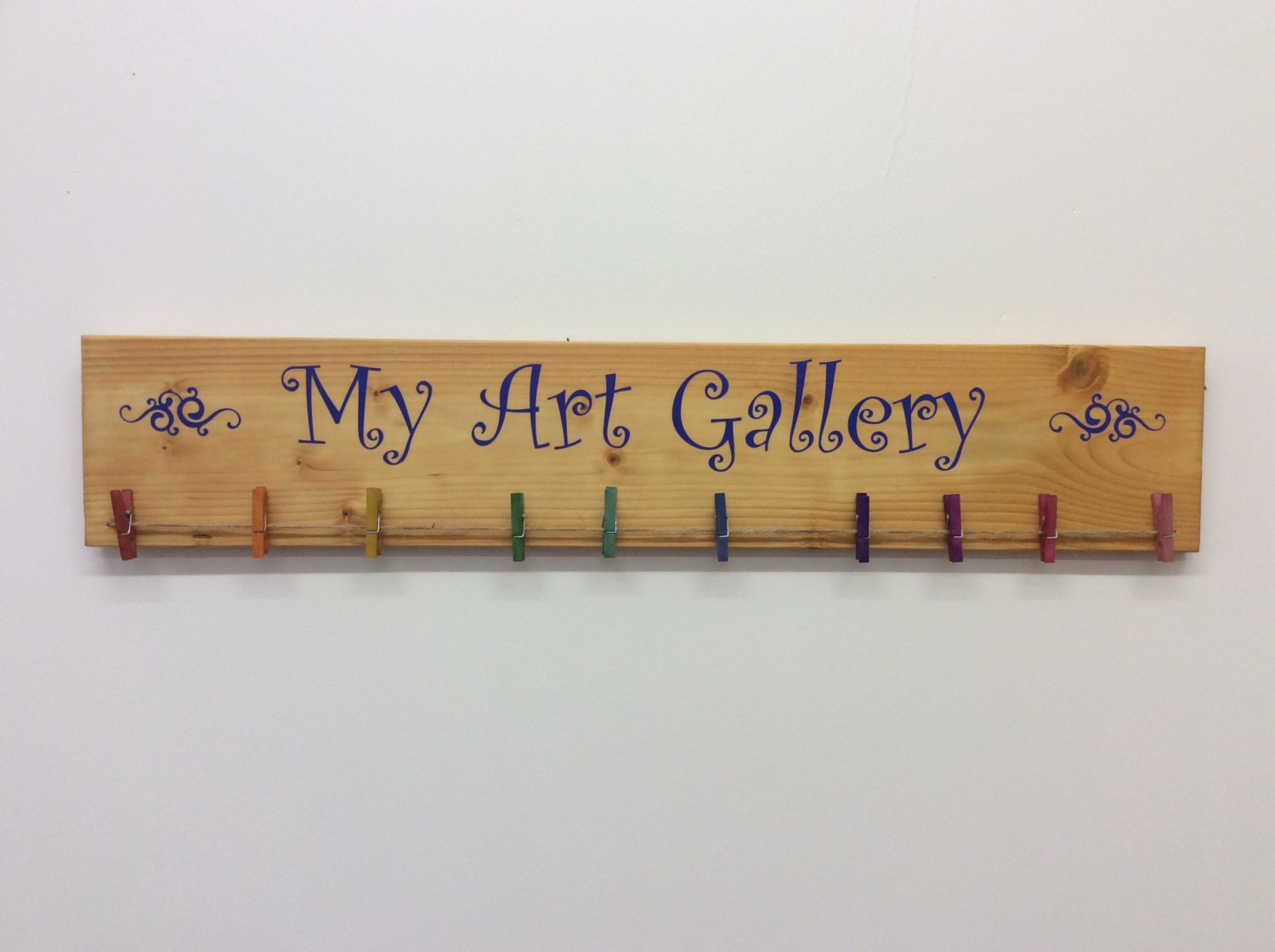 Children's art holder kids art display by TravelingElephants