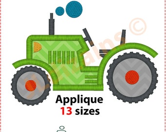 Tractor Applique Design. Tractor embroidery design. Embroidery tractor. Applique tractor Embroidery design tractor Machine embroidery design