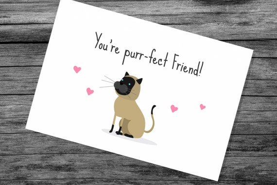 Valentine Card Friend Printable, Funny Valentines Day Card, Funny Cat Valentines Card, Anti Valentine Cards - 38277