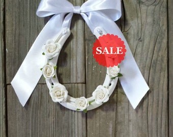 Items similar to Wedding Horseshoe Ring Holder - Ring Pillow ...