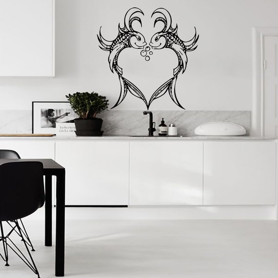 Fish Wall Decals Women Bedroom Art Girl Stickers by CozyDecal