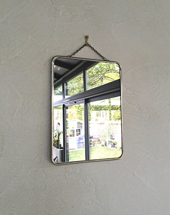 French Vintage barber mirror