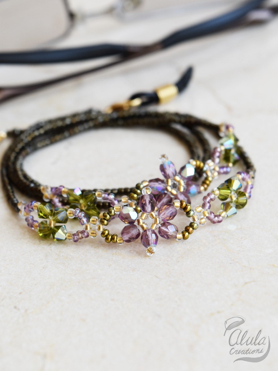 Beaded Eyeglasses Chain Eyeglass Holder Necklace Reading