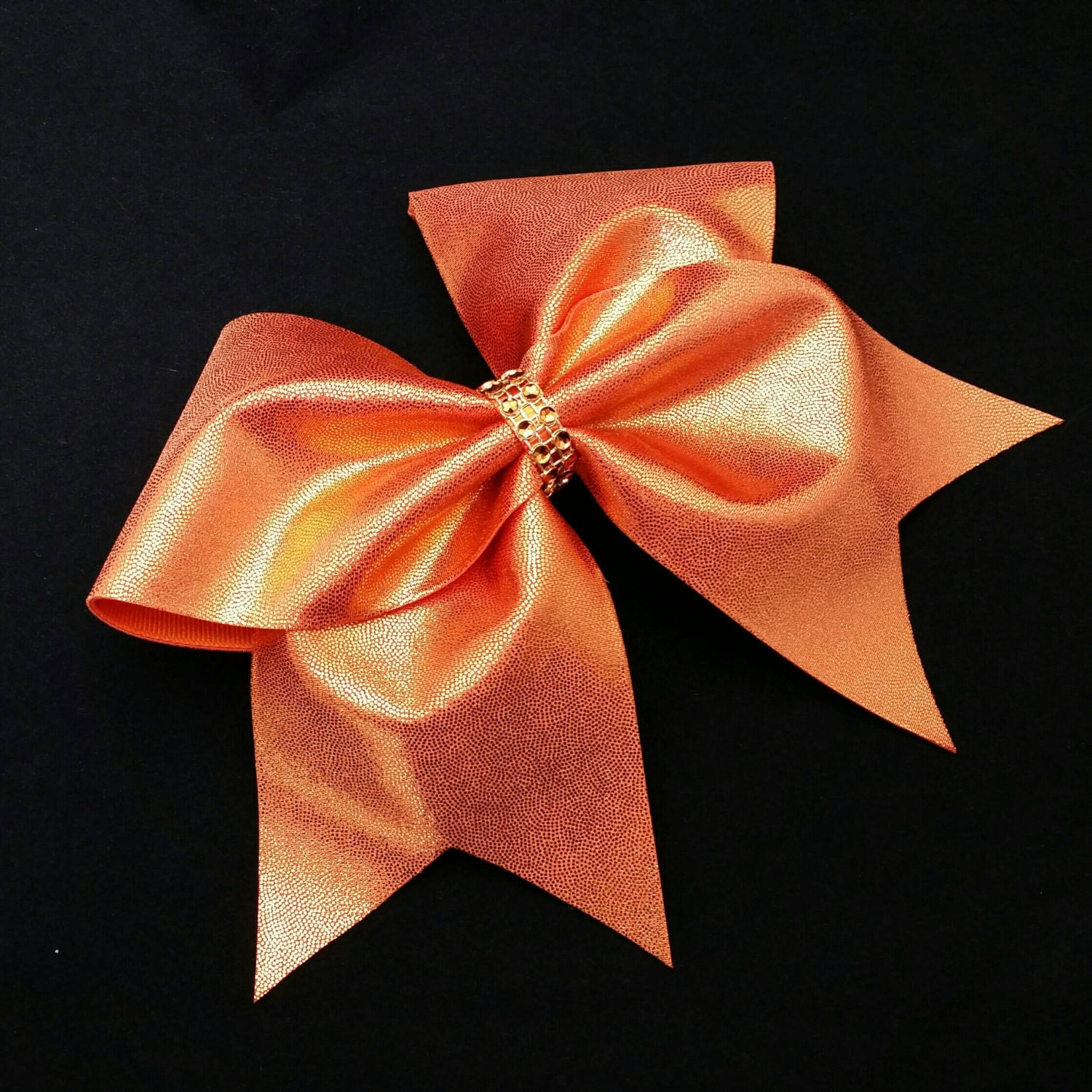 Orange cheer bow Cheer bow cheerleading bow cheerleader