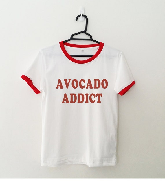 Avocado shirt ringer tee funny tshirt graphic tees tumblr teen