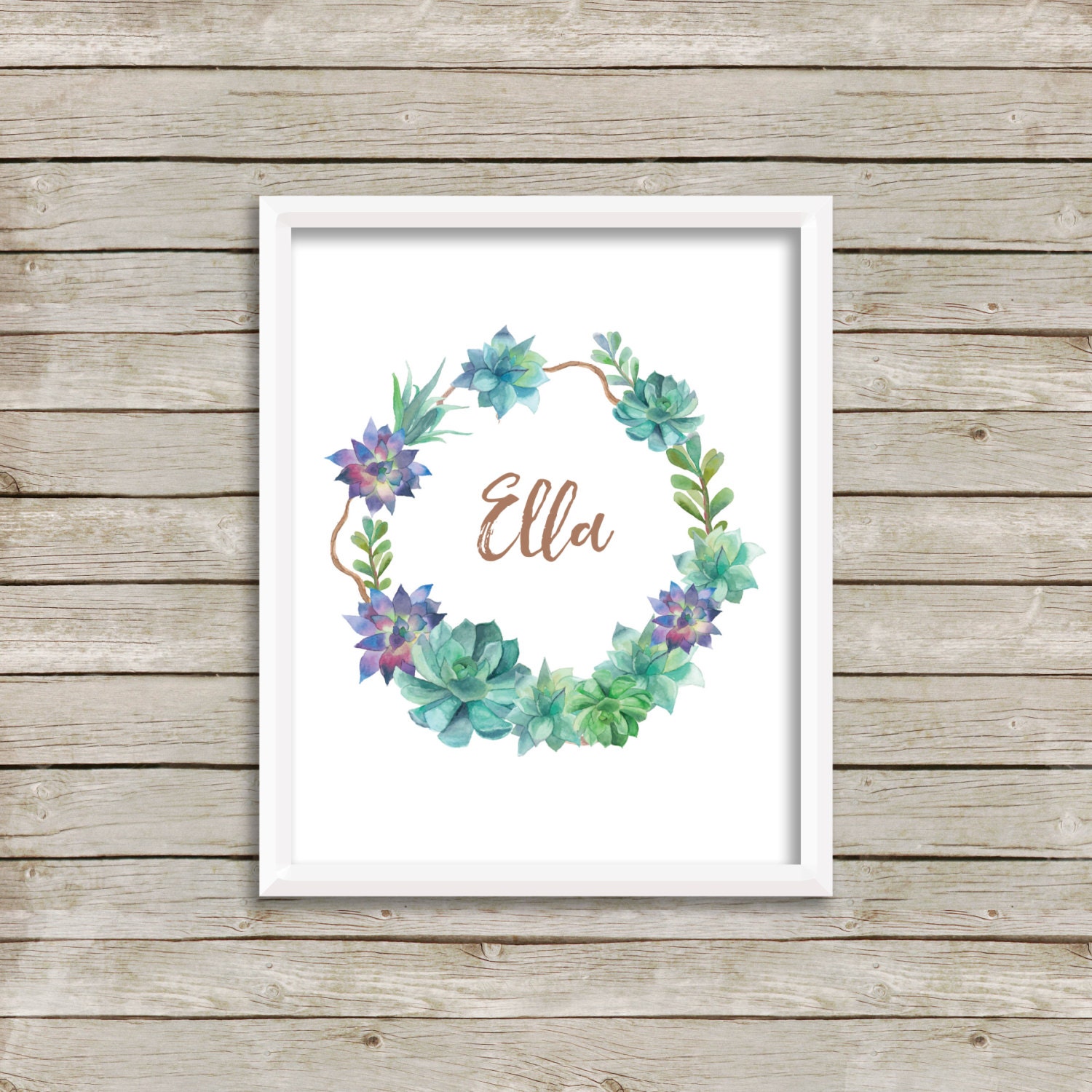 Ella Ella Printable Name Print Custom Name Print Nursery