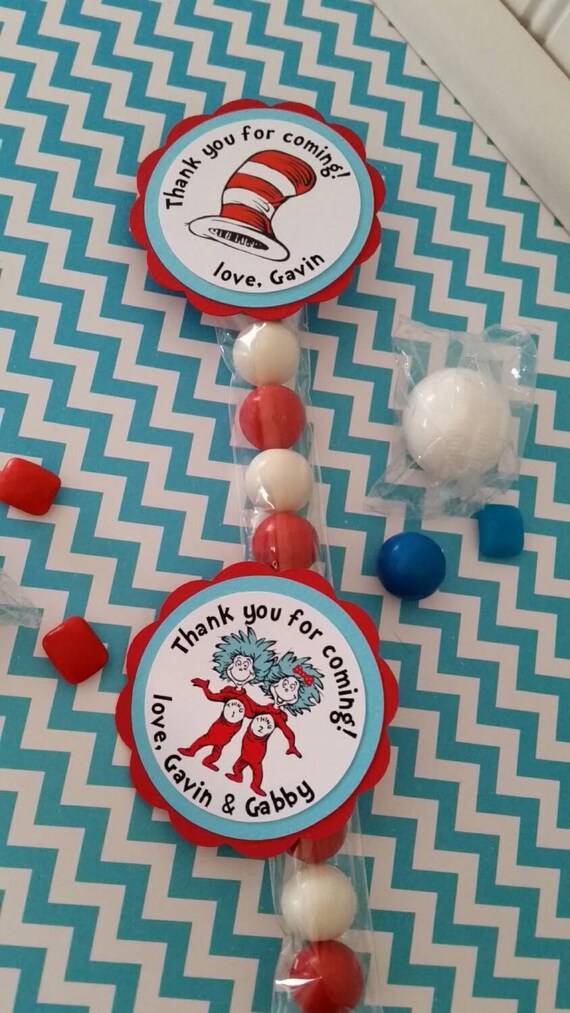 12 dr. seuss Party Favors dr. Seuss Birthday Cat in the hat