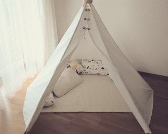 Linen teepee-play tent-play tents-kids teepee-teepees-childrens teepee-teepee tent-kids teepee tent-teepee kids-kid teepee-play canopy