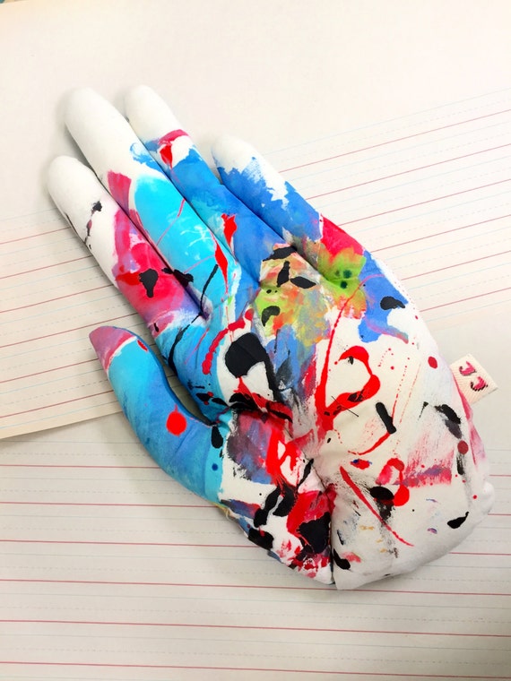 Big Hand Art Pillow Reversible Soft Sculpture Giant Hand