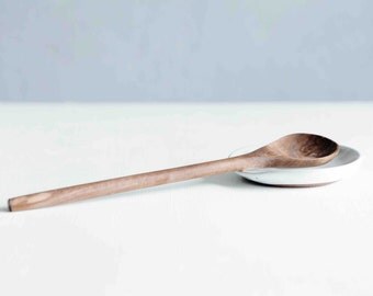 Spoon Rest - White Ceramic Spoon Rest - Ceramics - Pottery