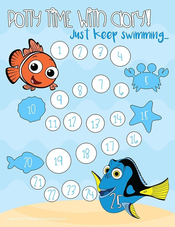  Tang, Clown Fish, Potty Training Chart, Potty Training, Potty Chart