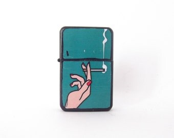 Girl lighter, smoking lighter, custom lighter, smoking girl lighter, personalized lighter, groomsman gift, green lighter, green lighter