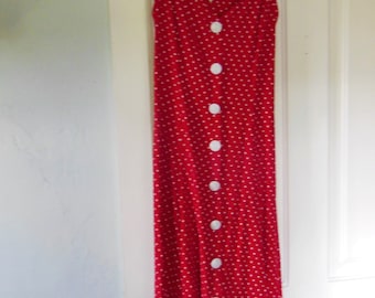 90s does the 50s Red Polkadot Dress