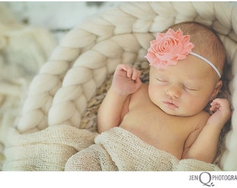 Coral Baby Headbands, Newborn Headband, Baby Headband, Headband, Infant Headband, Newborn Headbands, Baby Girl Headbands, Infant Headband