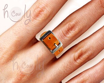 Handmade Adjustable Leather Ring, Ring, Leather Ring, Unisex Leather Ring, Womens Leather Ring, Mens Leather Ring, Hippie Ring, Boho Ring