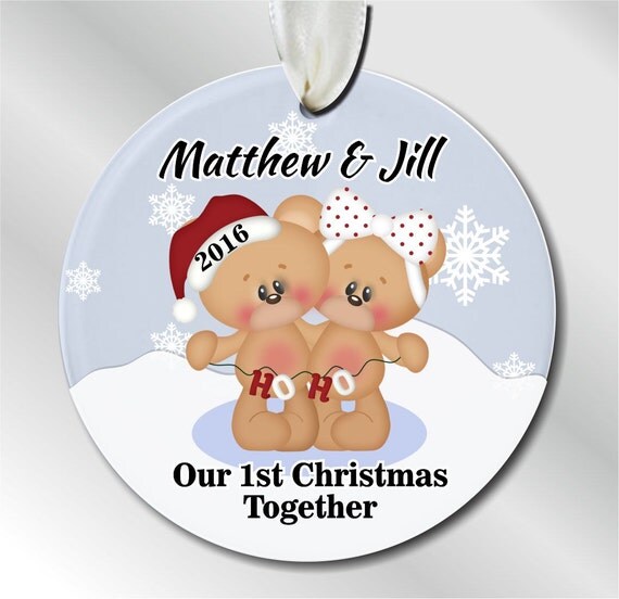 our first christmas personalized ornament 2 santa christmas our first christmas personalized ornament 2 santa christmas