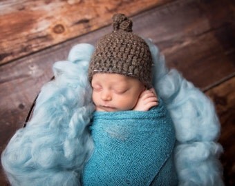 Newborn Hospital Hat, Baby Hospital Hat, Newborn Knot Hat, Baby Knot Hat, Hospital Hat, Newborn Hat, Baby Hat, Photo Prop, Heart Hat, Soft