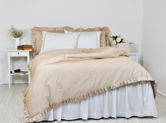 ruffled bedding full queen king size ruffle duvet cover ruffled bedding full queen king size ruffle duvet cover