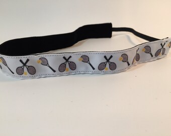 Tennis Headband- Sport Headband= 7/8 inch headband- no slip headband- tennis